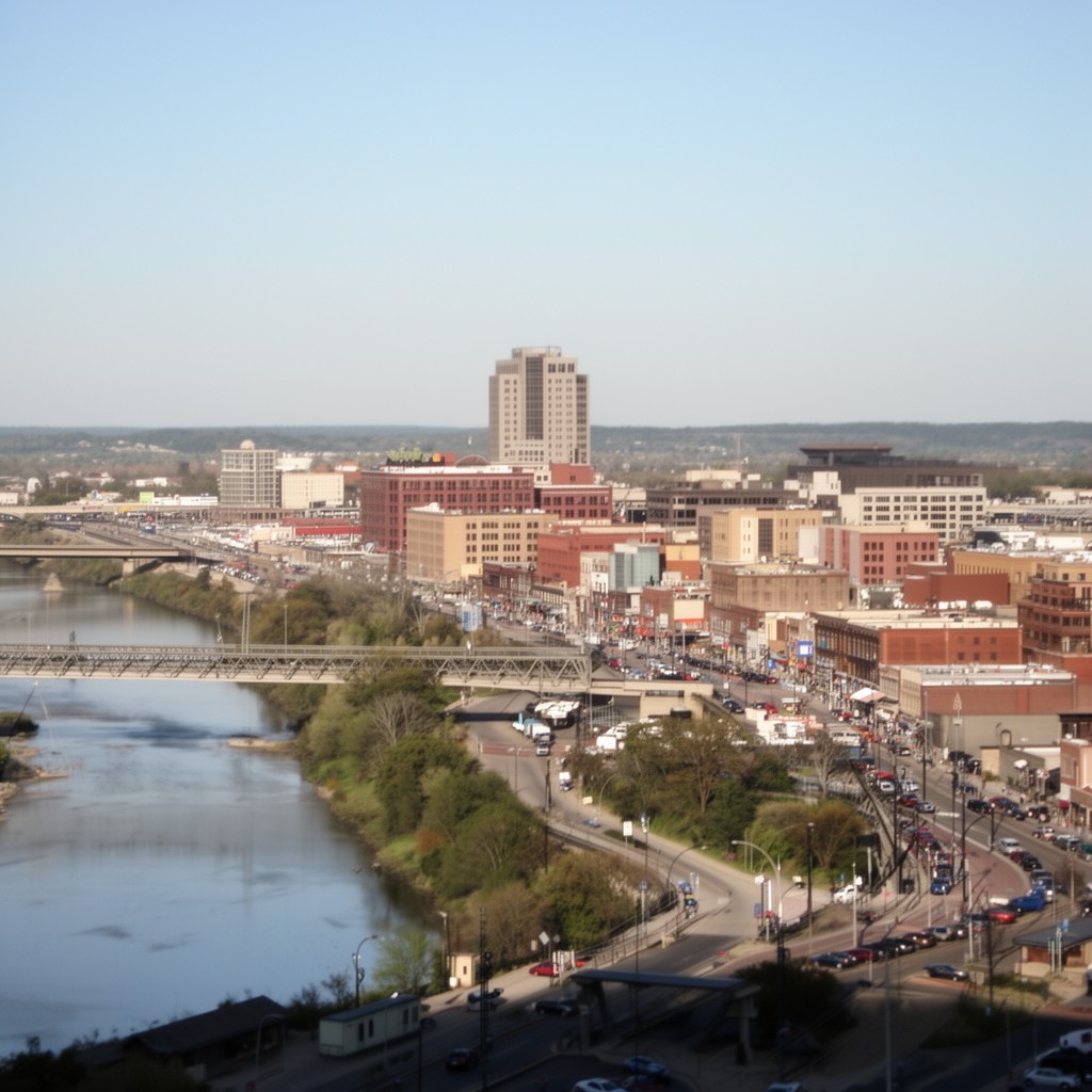 AI-generated illustration of Sioux City, Iowa