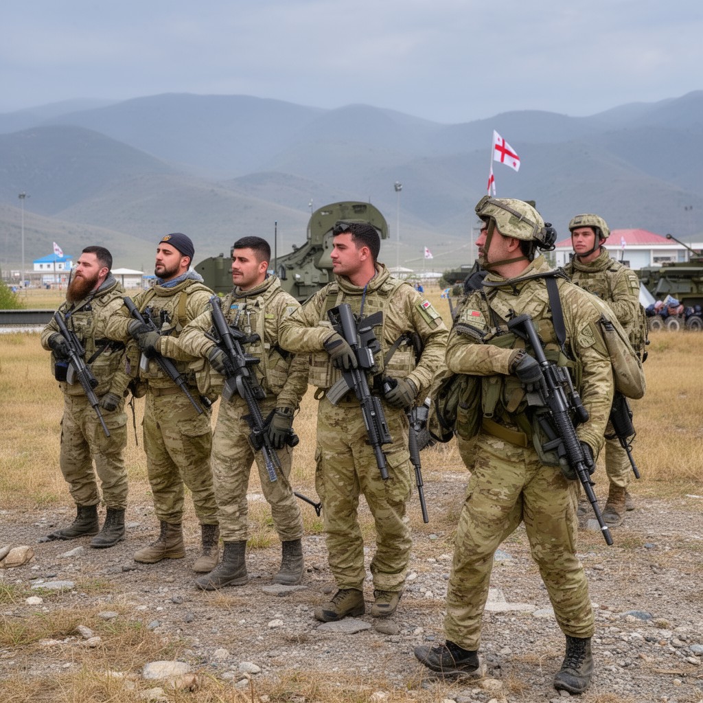 AI-generated illustration of Georgian Armed Forces