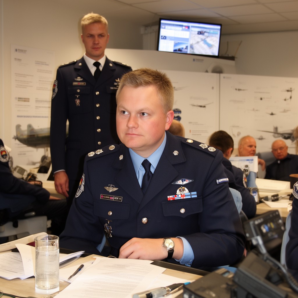 AI-generated illustration of Commander of the Finnish Air Force