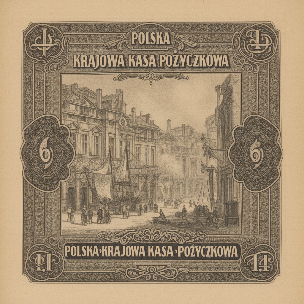 AI-generated illustration of Polska Krajowa Kasa Pożyczkowa
