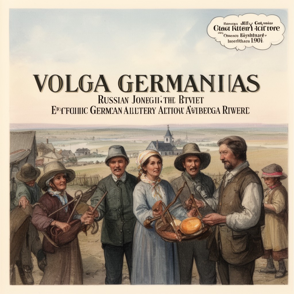 AI-generated illustration of Volga Germans