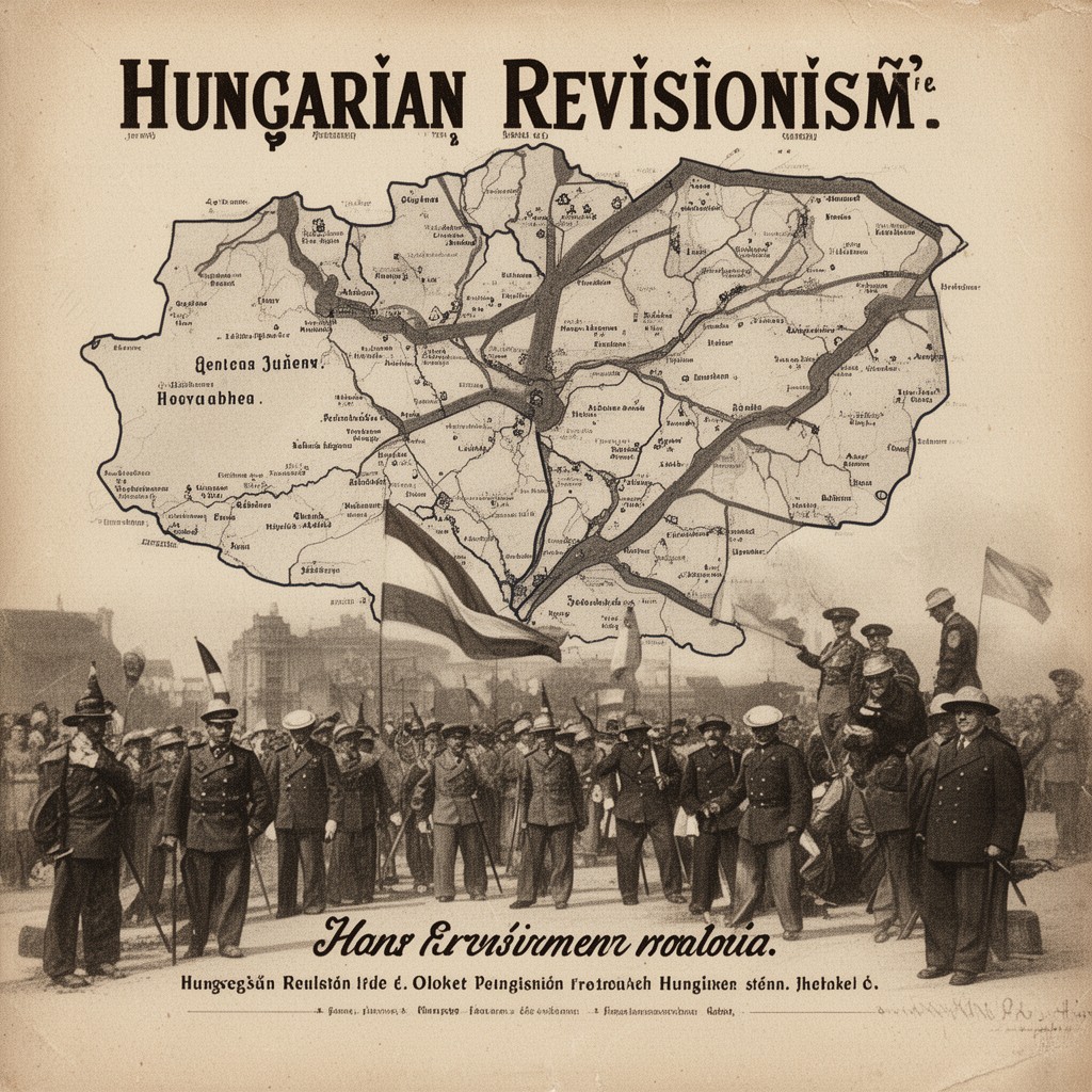 AI-generated illustration of Hungarian revisionism