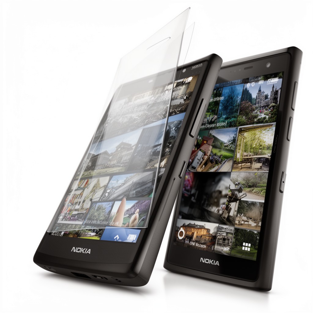 AI-generated illustration of Nokia ClearBlack display technology