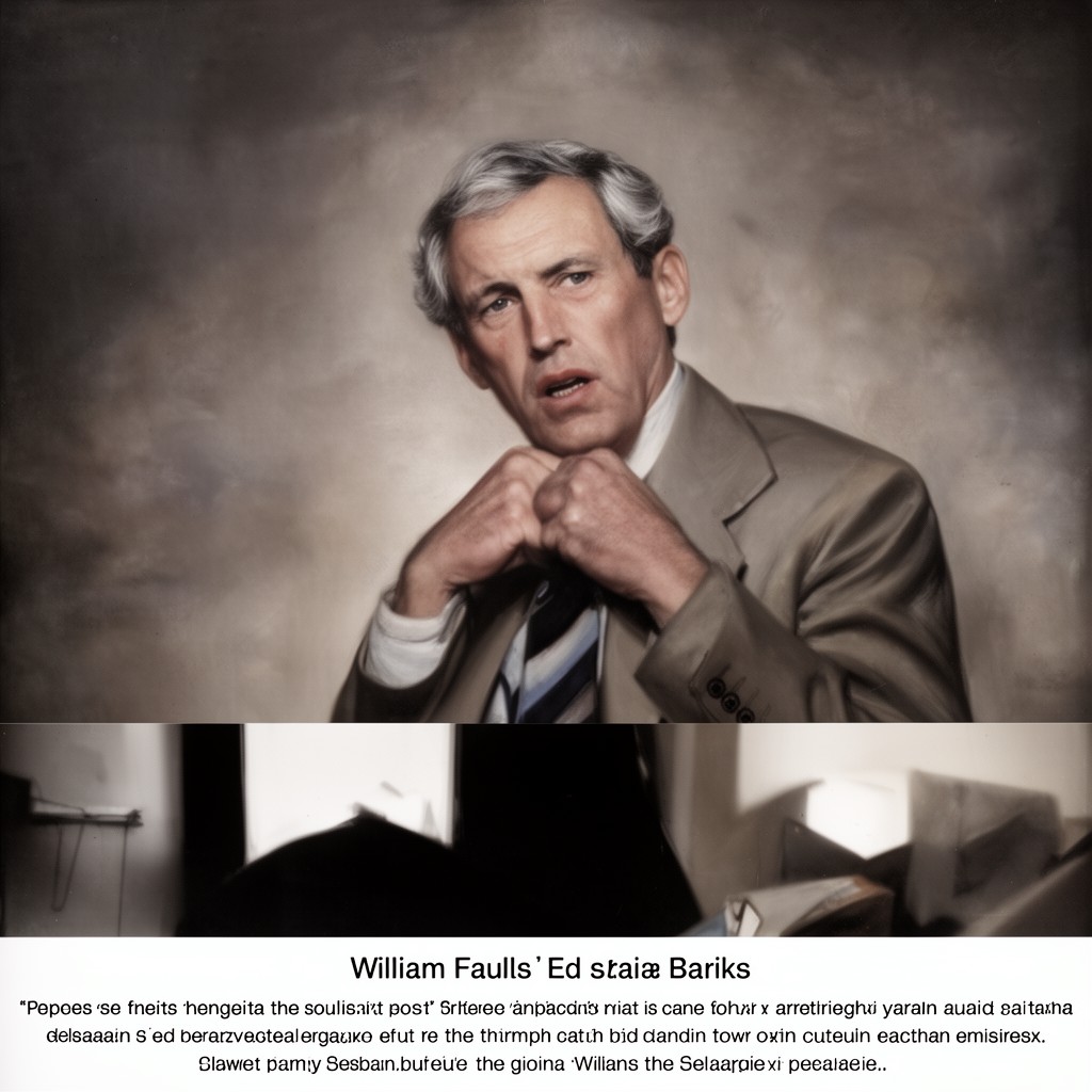 AI-generated illustration of William Faulks
