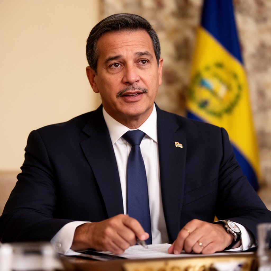 AI-generated illustration of President of El Salvador