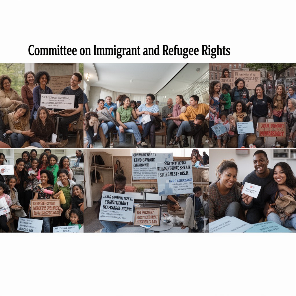 AI-generated illustration of Committee on Immigrant and Refugee Rights
