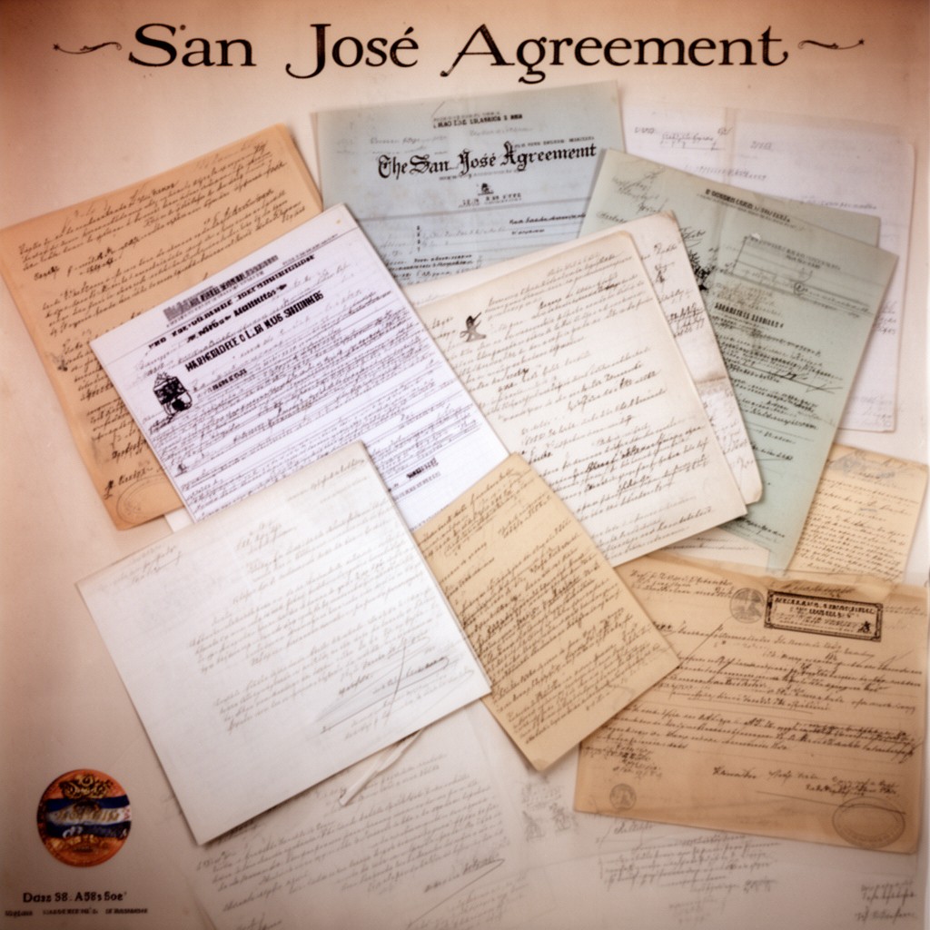 AI-generated illustration of San José Agreement