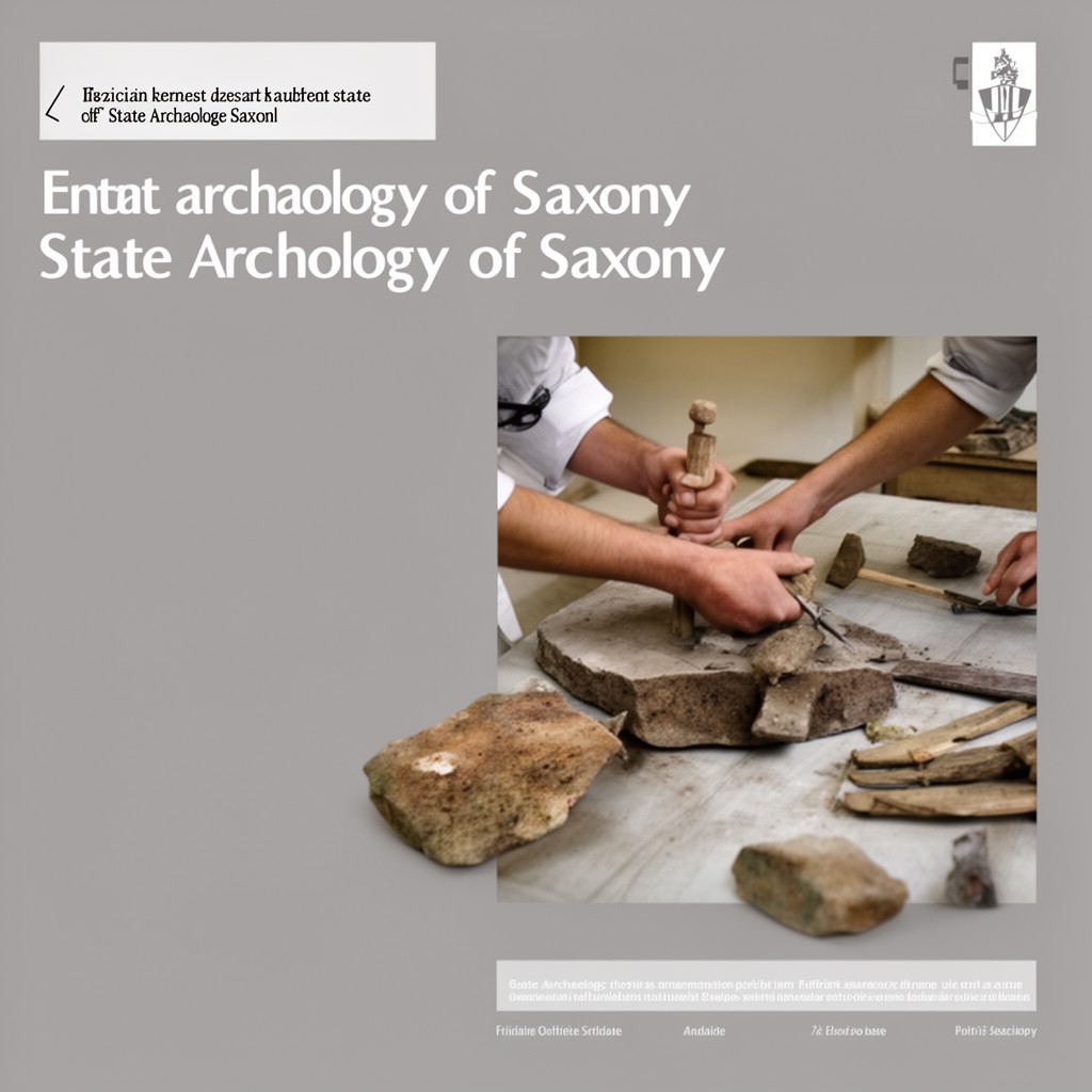 AI-generated illustration of state archaeology of Saxony