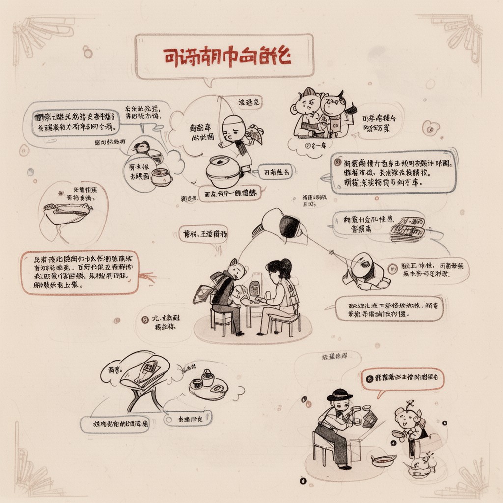 AI-generated illustration of Beijing dialect