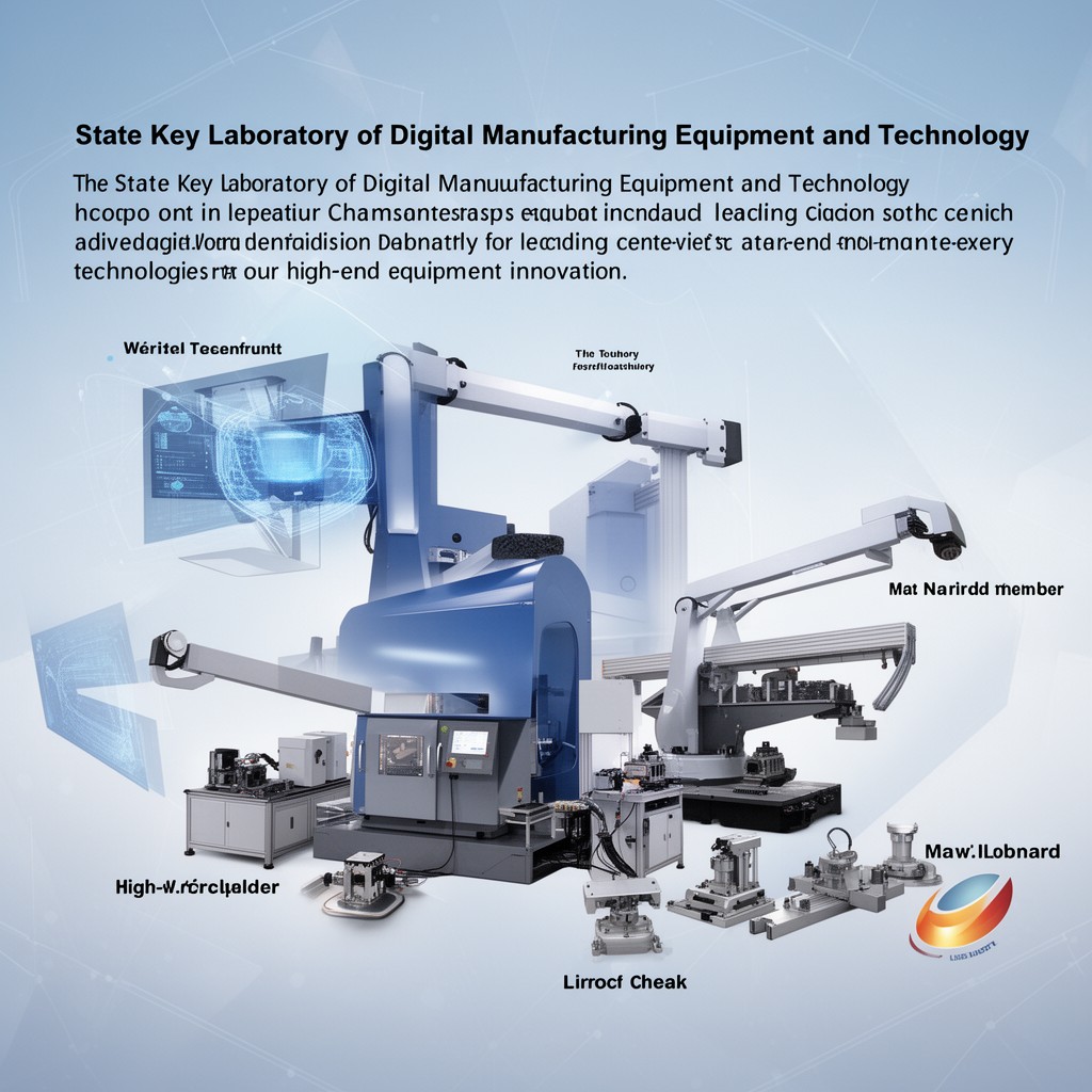 AI-generated illustration of State Key Laboratory of Digital Manufacturing Equipment and Technology