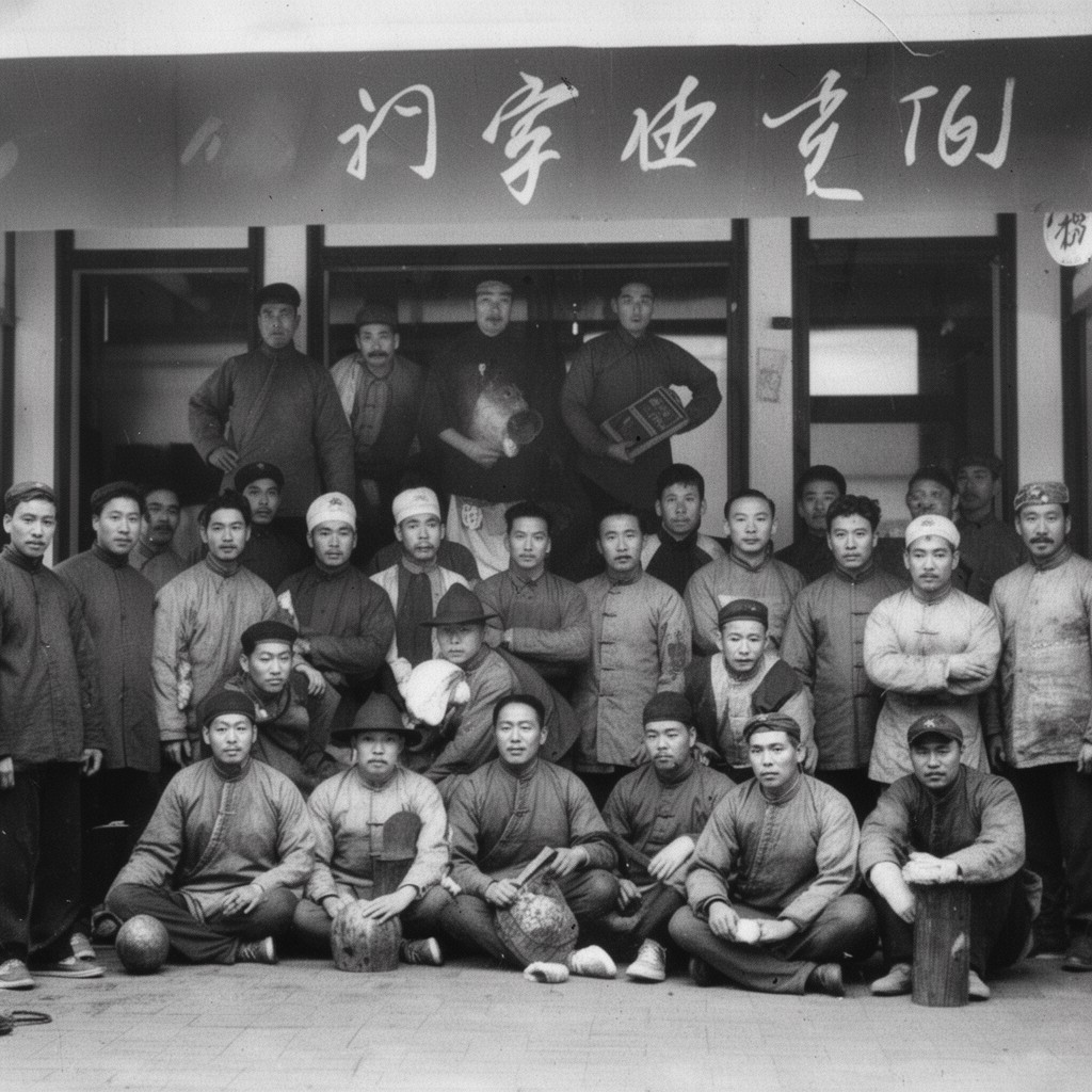 AI-generated illustration of Tongmenghui members