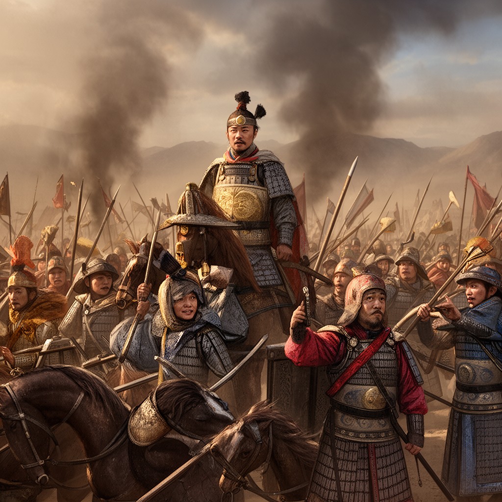 AI-generated illustration of Qing army