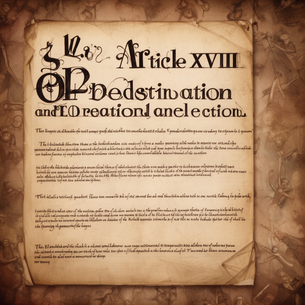AI-generated illustration of Article XVII Of Predestination and Election