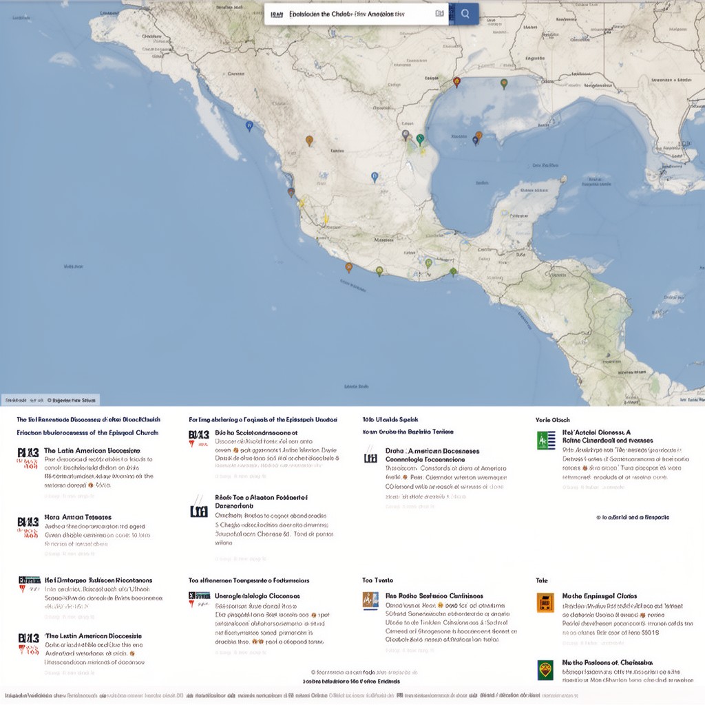 AI-generated illustration of Latin American dioceses of the Episcopal Church