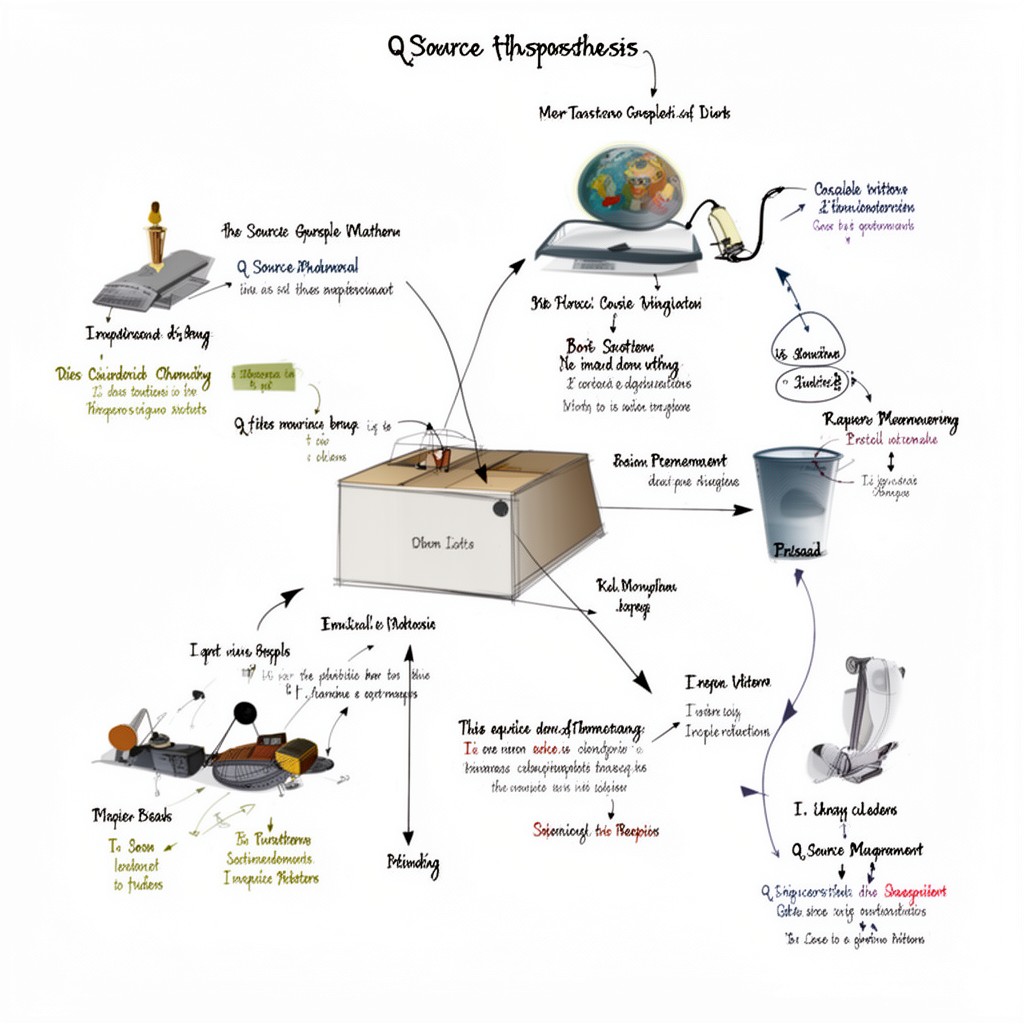 AI-generated illustration of Q source hypothesis