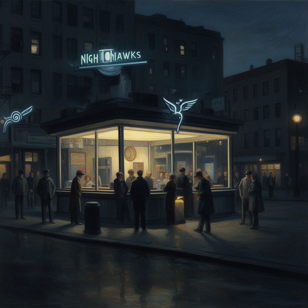 AI-generated illustration of Nighthawks