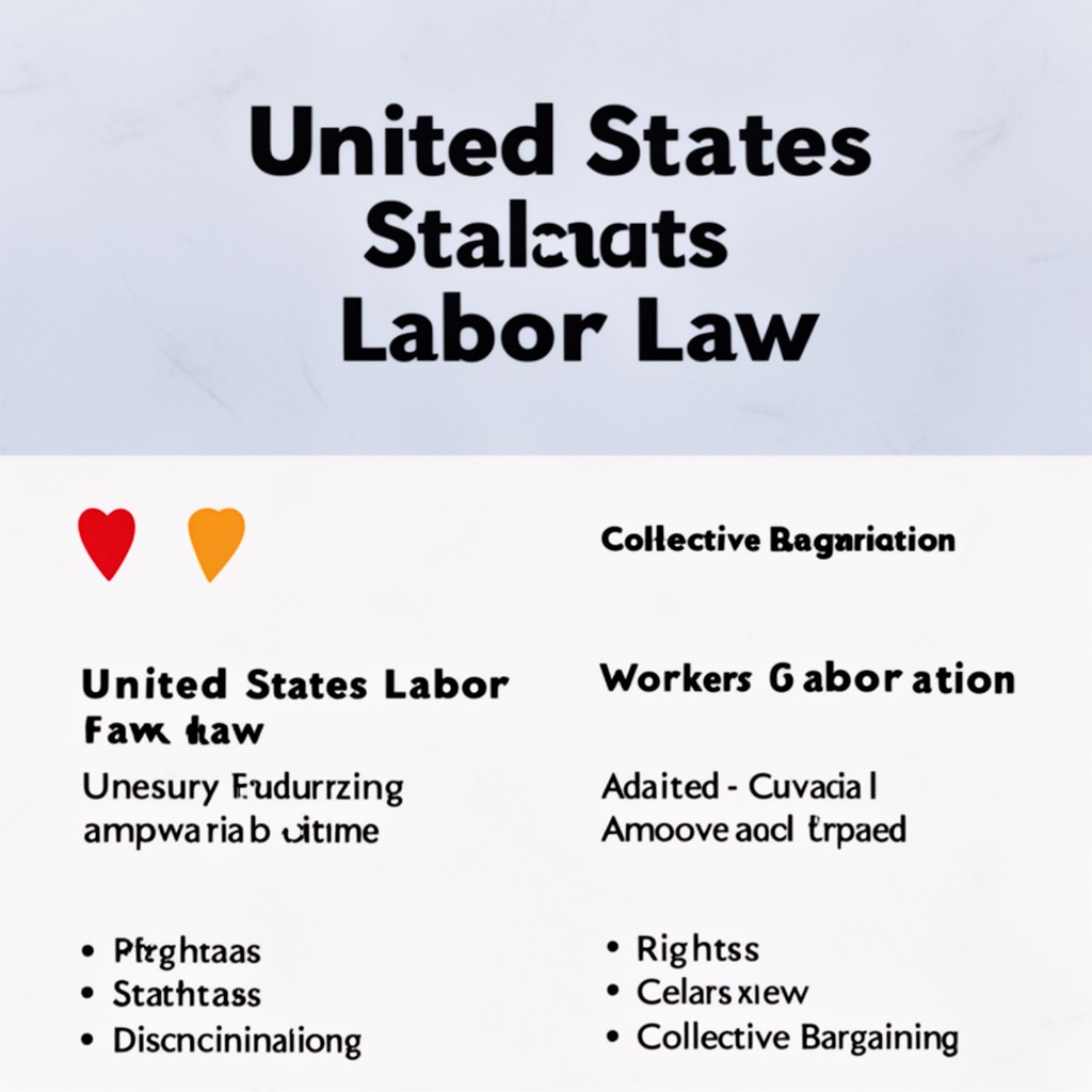 AI-generated illustration of United States labor law