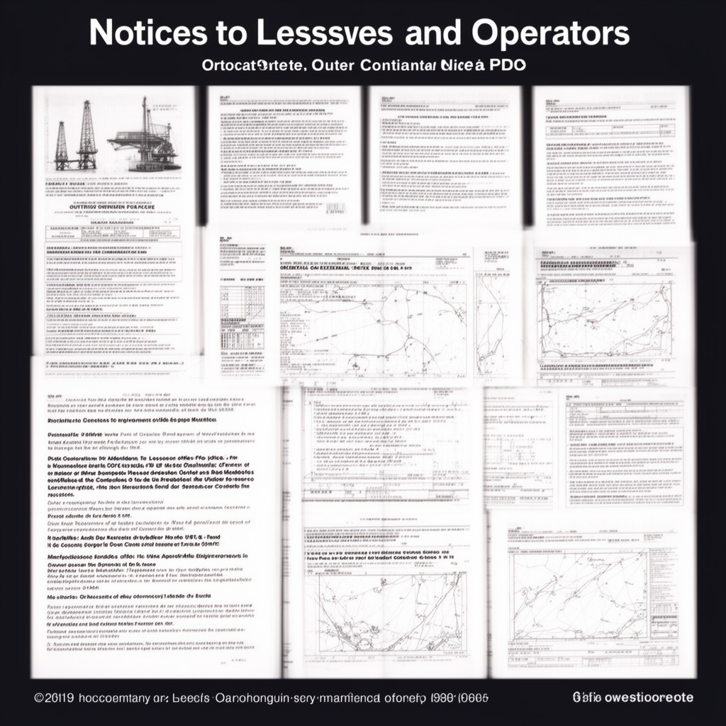 AI-generated illustration of Notices to Lessees and Operators (NTLs)