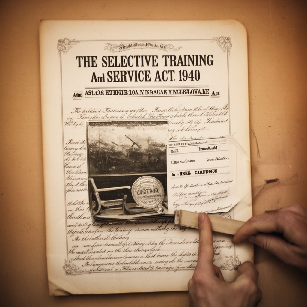 AI-generated illustration of Selective Training and Service Act of 1940