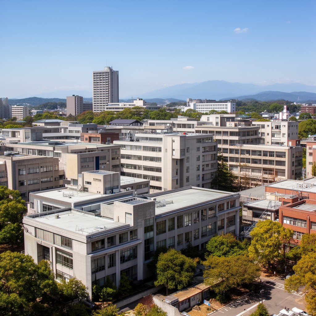 AI-generated illustration of Katahira Campus