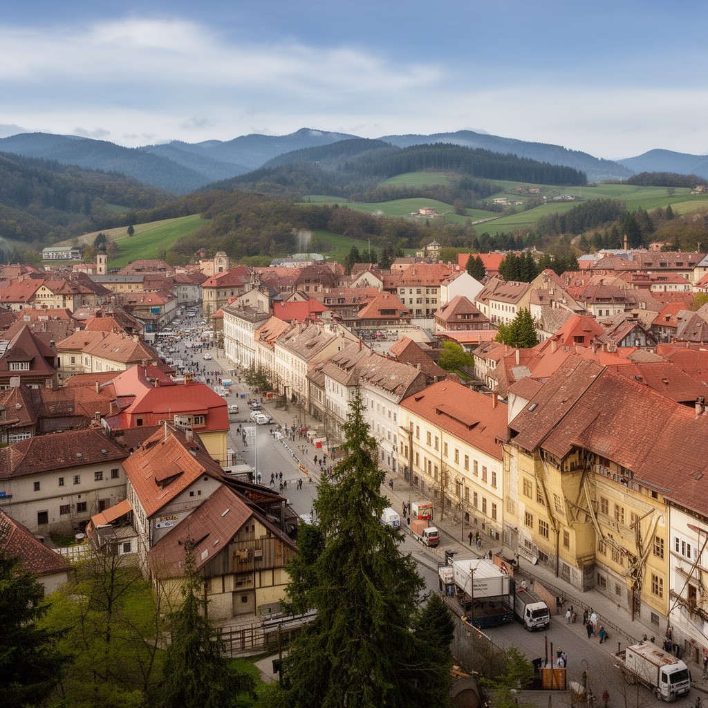 AI-generated illustration of Banská Bystrica