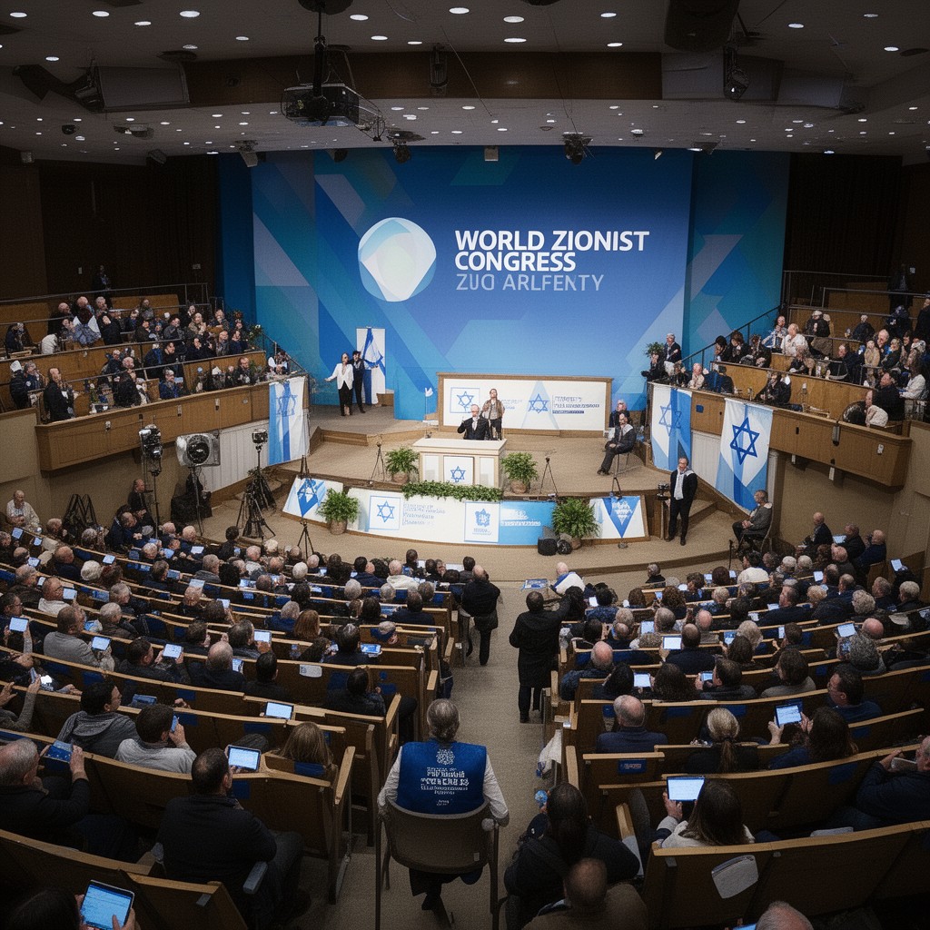 AI-generated illustration of World Zionist Congress
