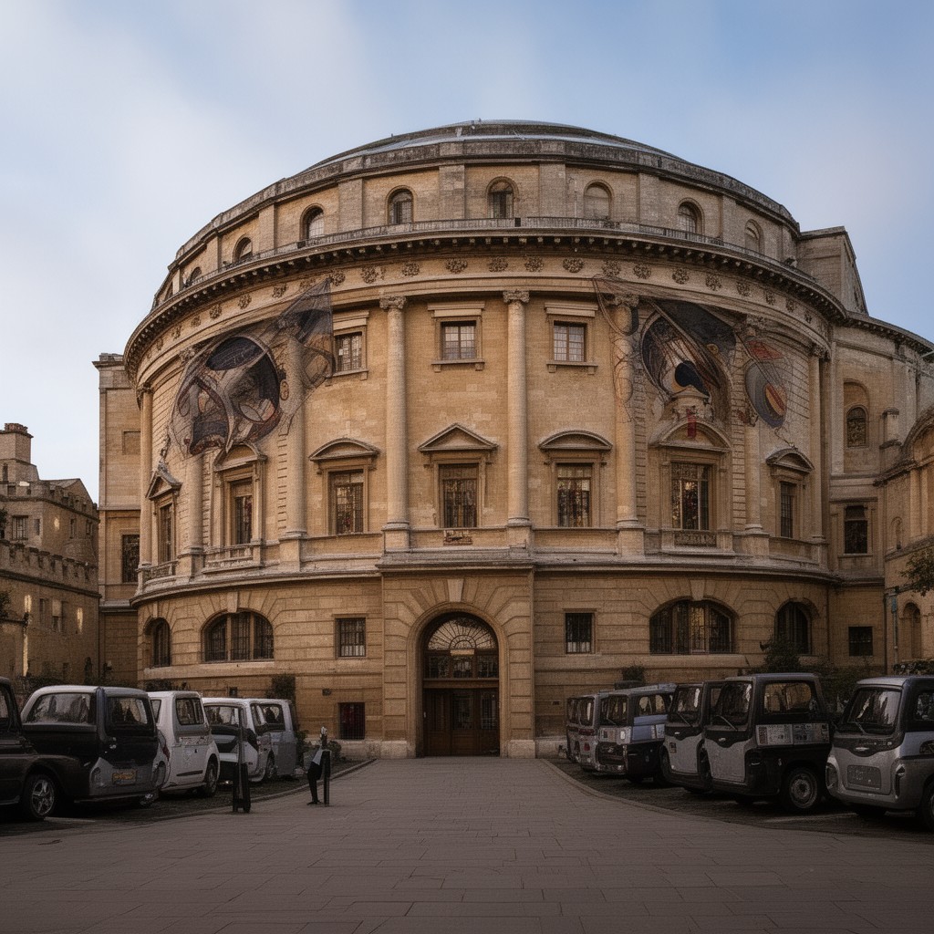 AI-generated illustration of The Sheldonian Theatre, Oxford