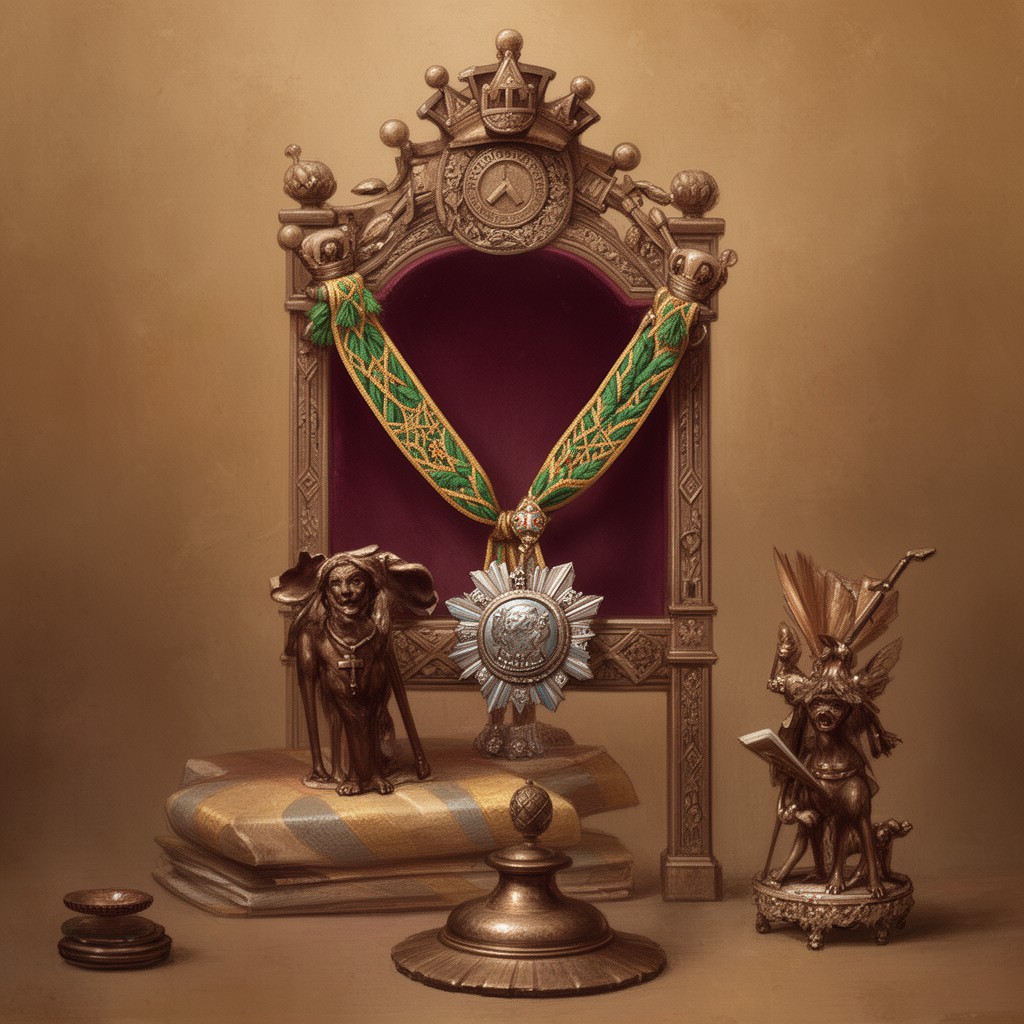 AI-generated illustration of Sovereign of the Most Noble Order of the Garter