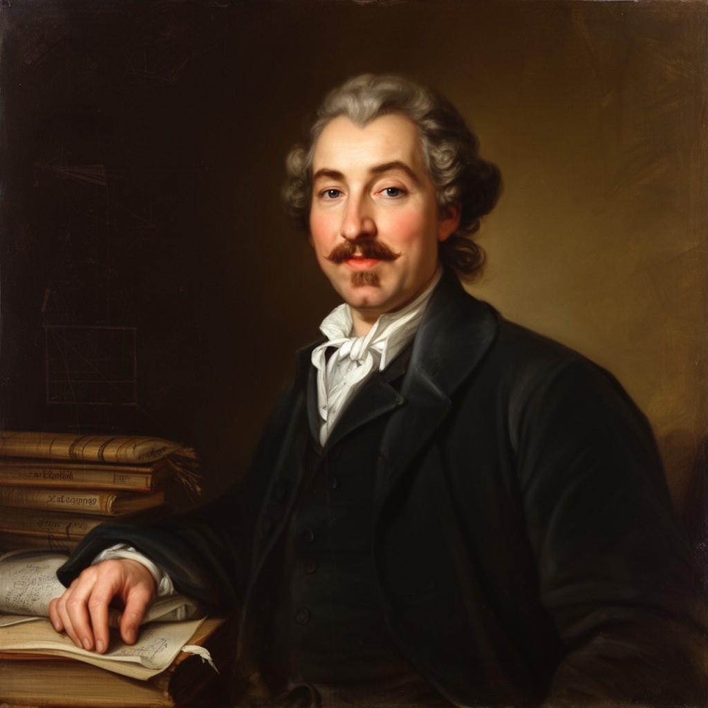 AI-generated illustration of Johann Heinrich Lambert