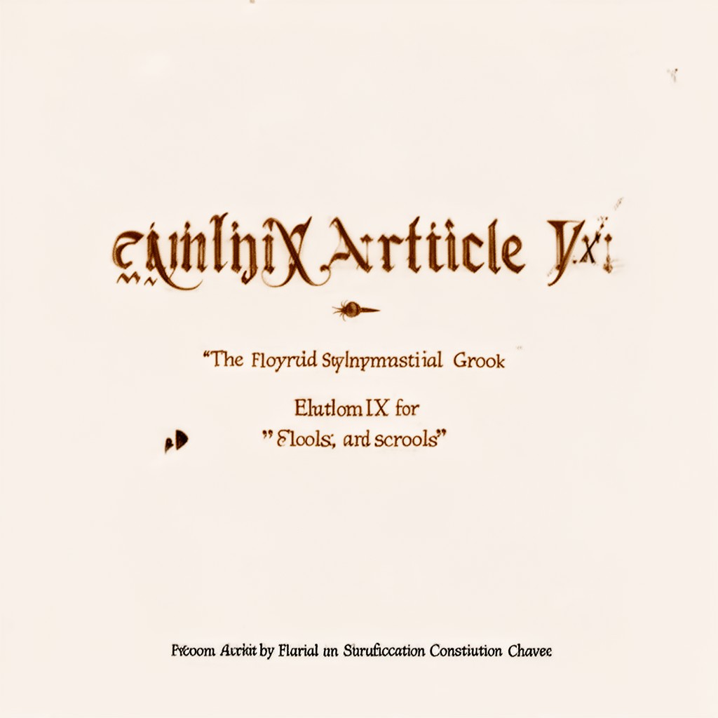 AI-generated illustration of Article IX