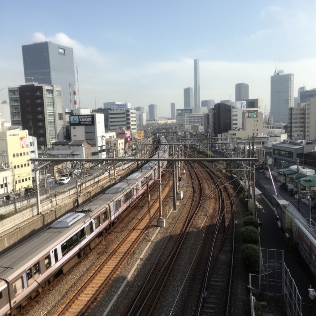 AI-generated illustration of JR Kobe Line