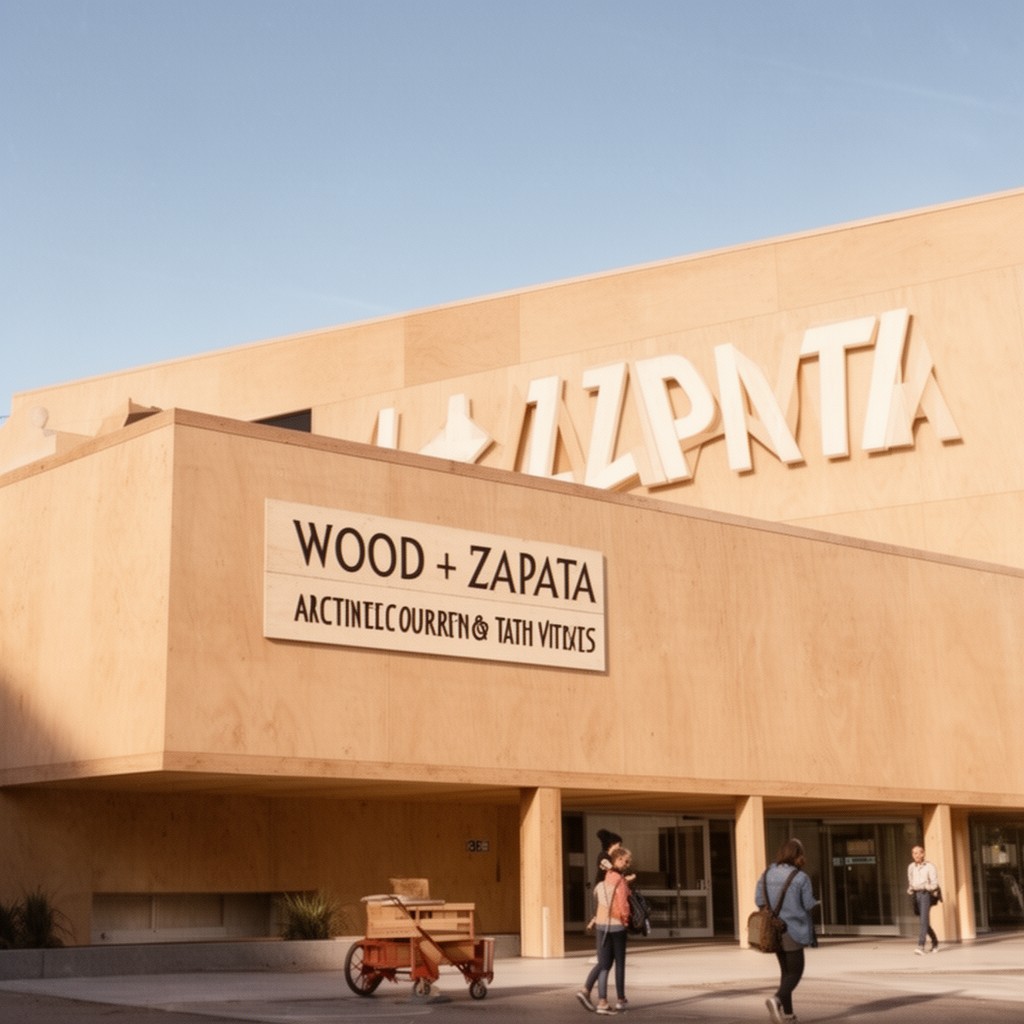 AI-generated illustration of Wood + Zapata