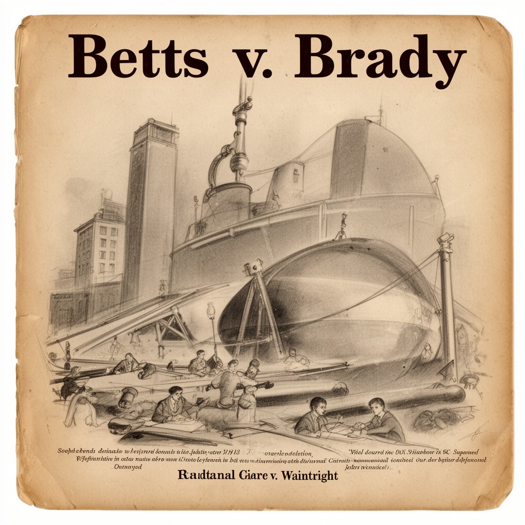 AI-generated illustration of Betts v. Brady