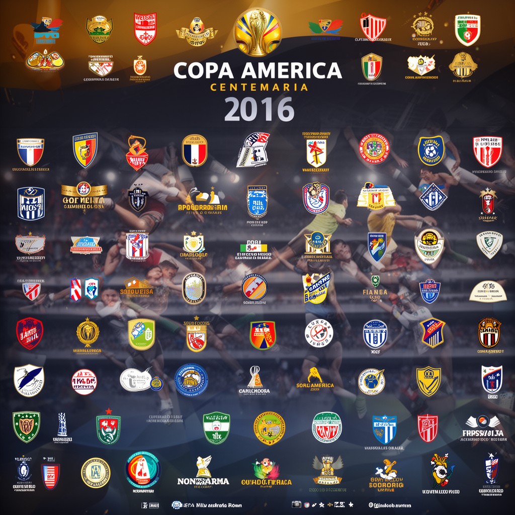 AI-generated illustration of Copa América Centenario 2016 matches