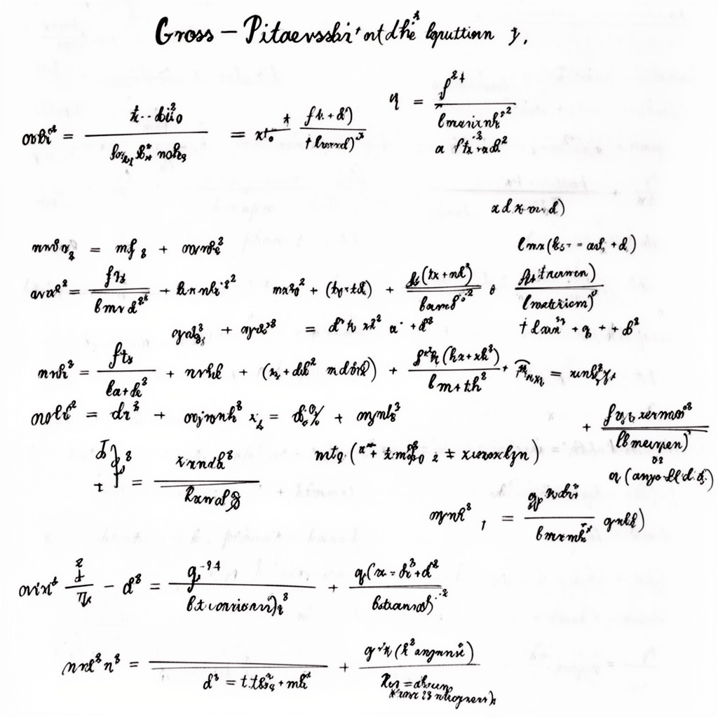 AI-generated illustration of Gross–Pitaevskii equation