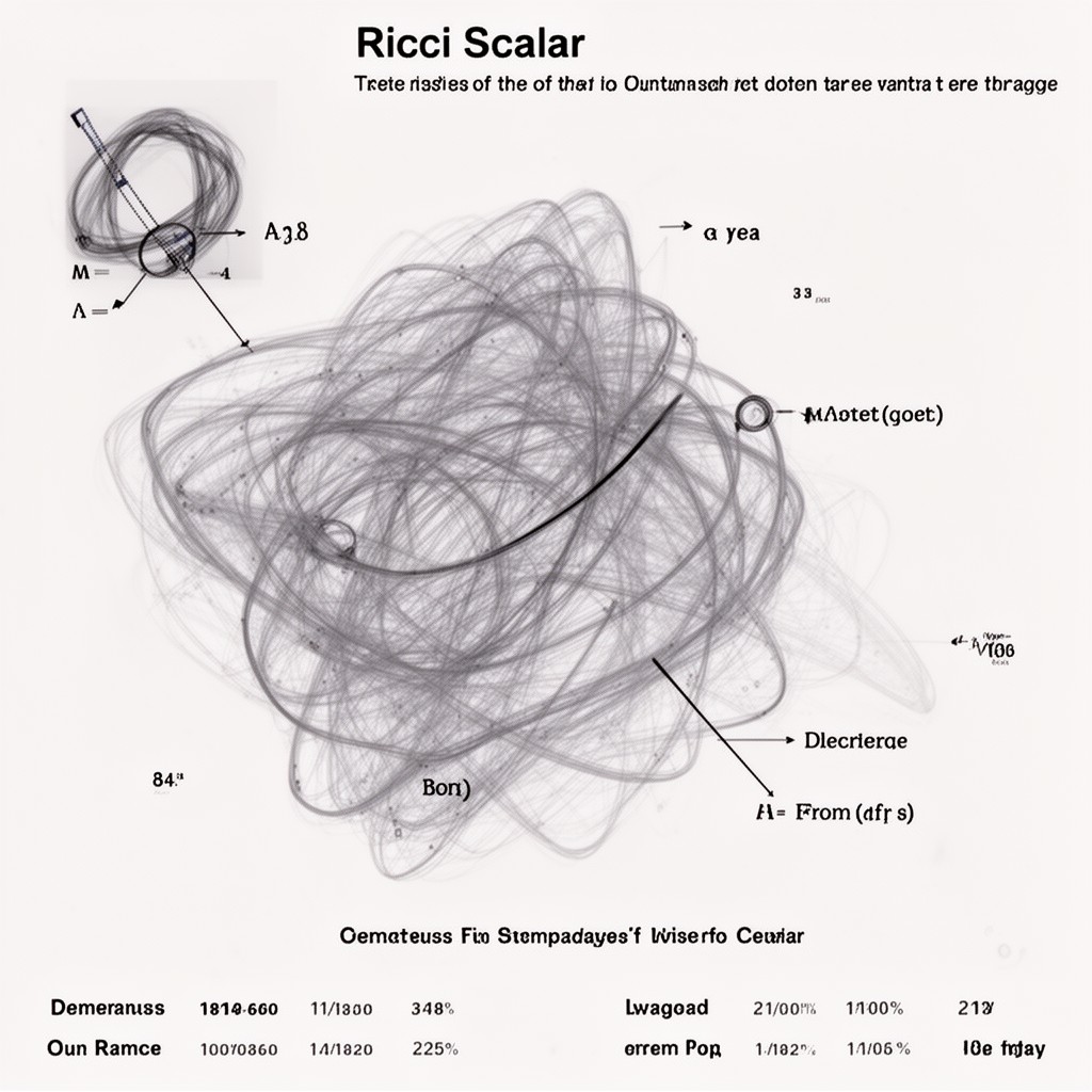 AI-generated illustration of Ricci scalar