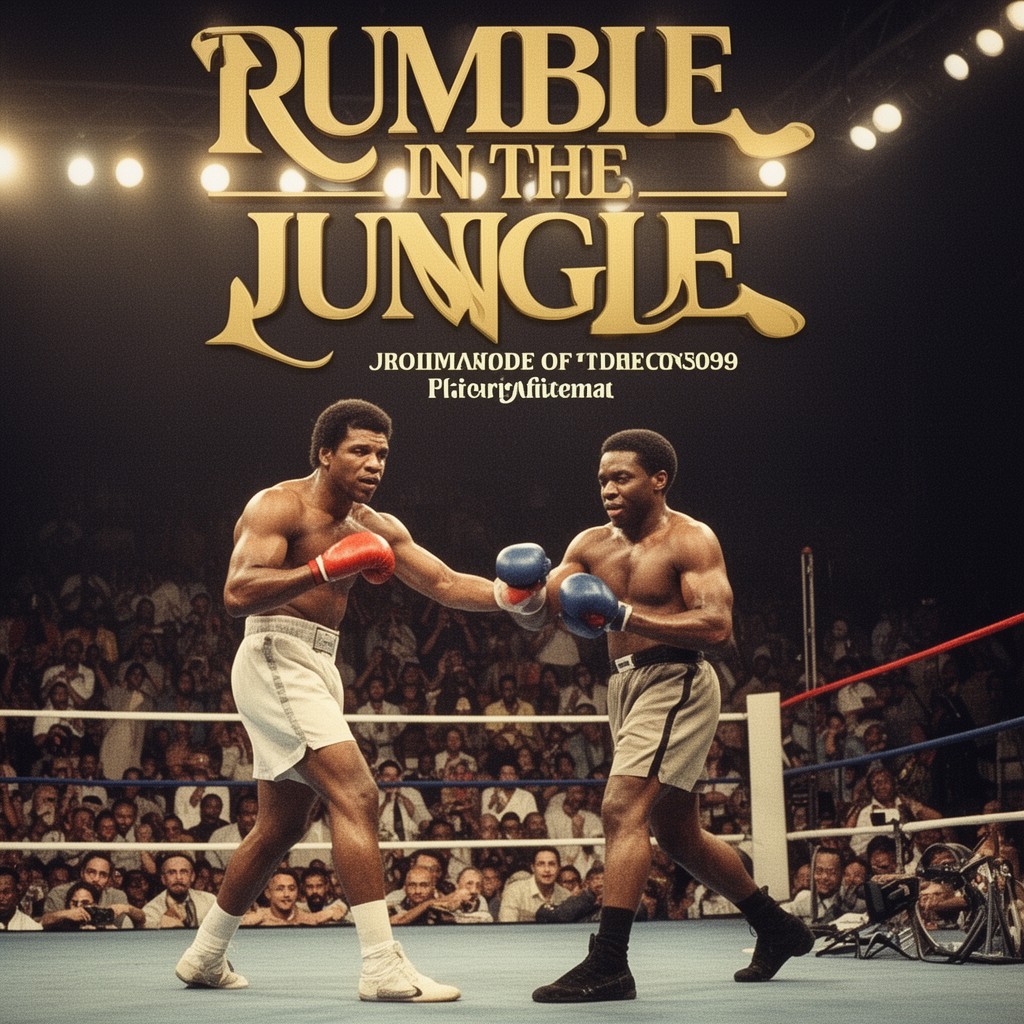 AI-generated illustration of Rumble in the Jungle
