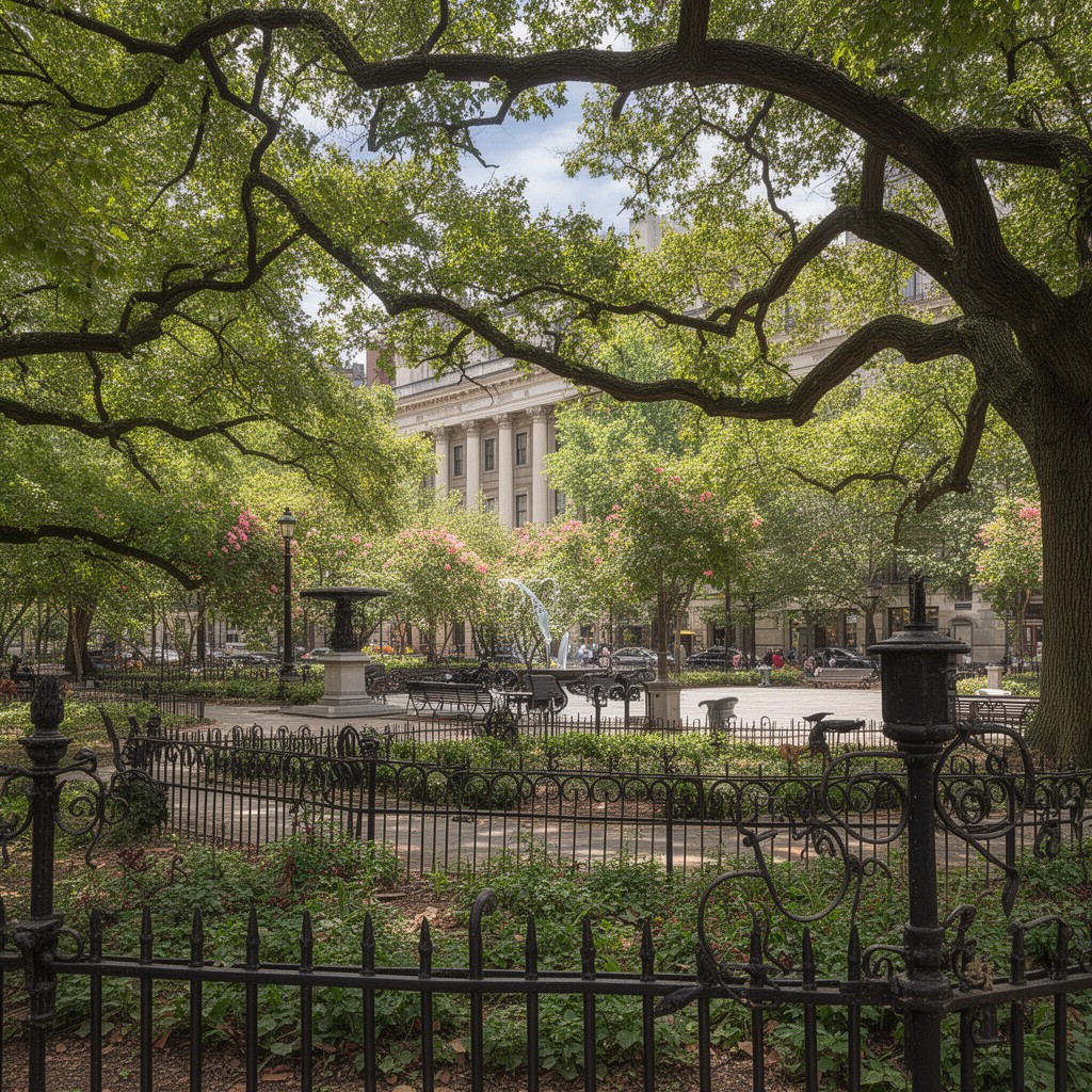 AI-generated illustration of Stuyvesant Square Park