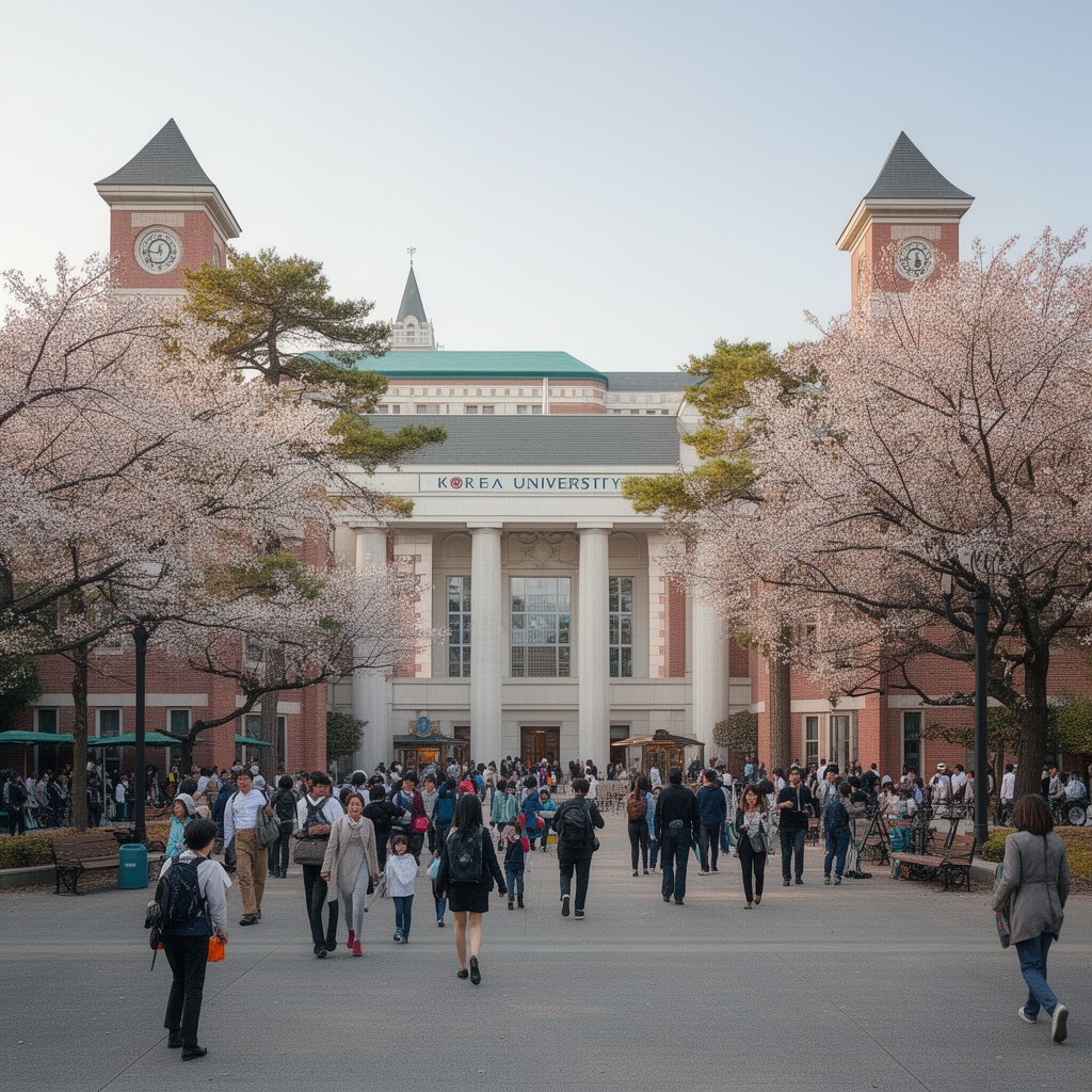 AI-generated illustration of Korea University