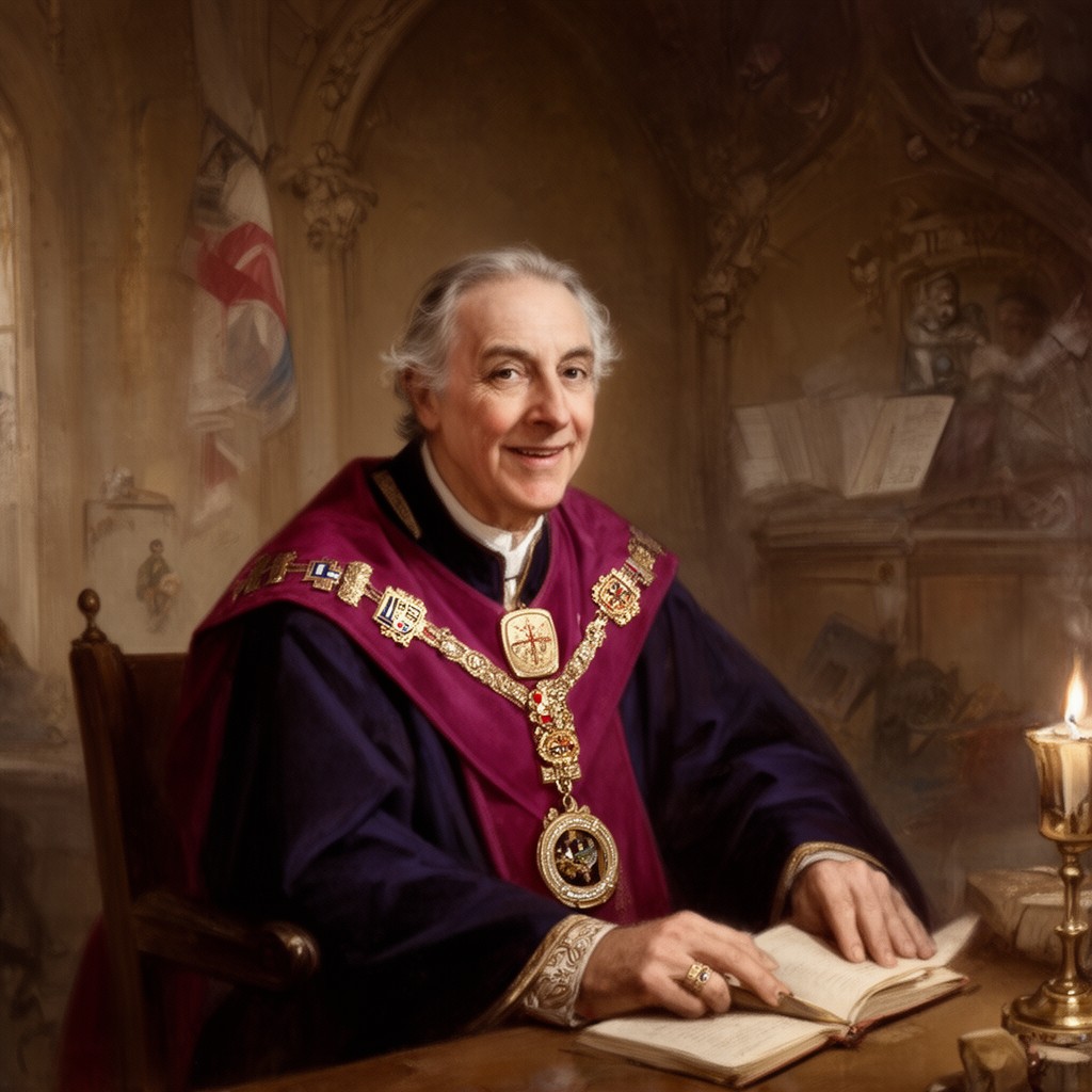 AI-generated illustration of Prelate of the Order of the Garter