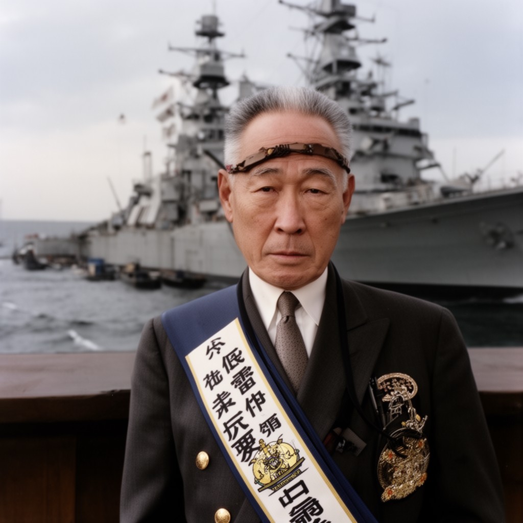 AI-generated illustration of Navy Minister of Japan