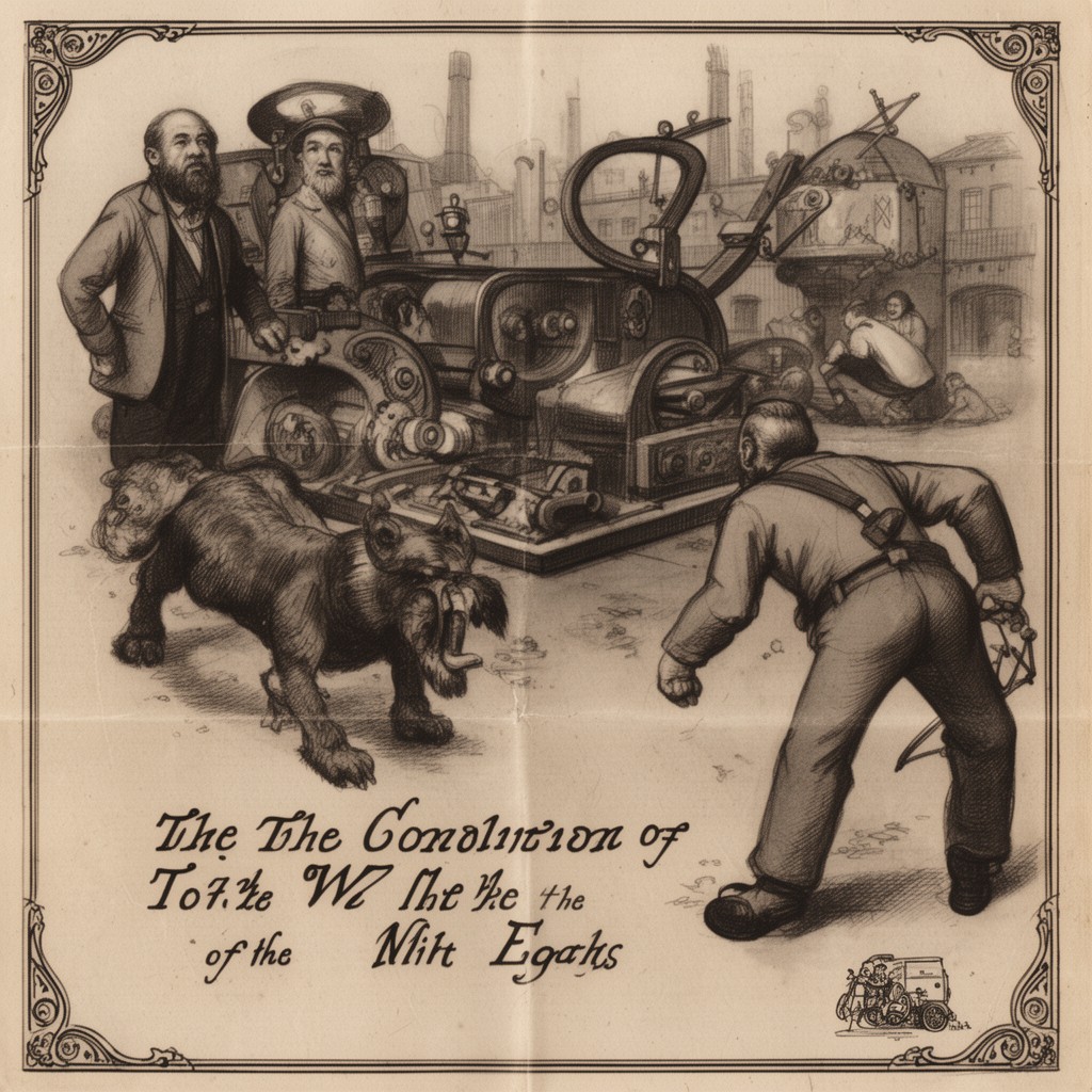 AI-generated illustration of The Condition of the Working Class in England