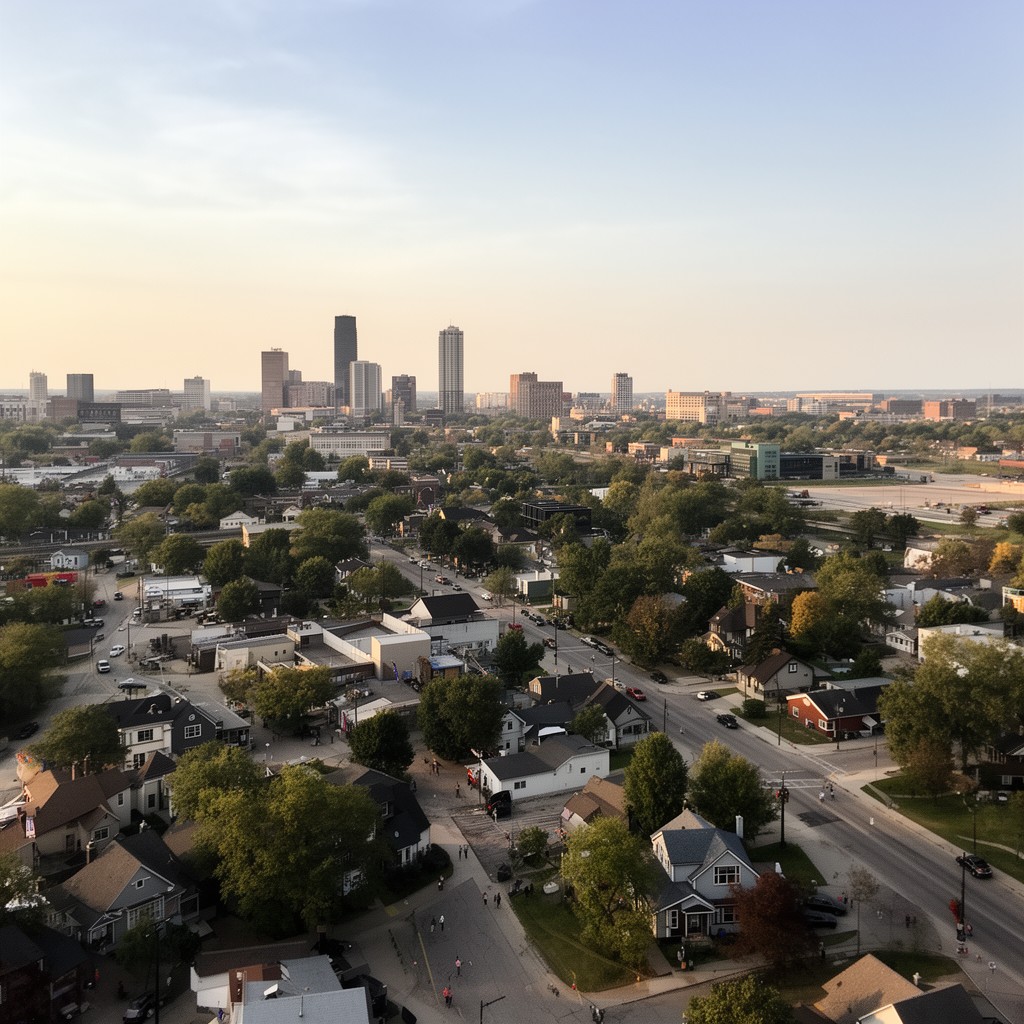 AI-generated illustration of eastern Nebraska