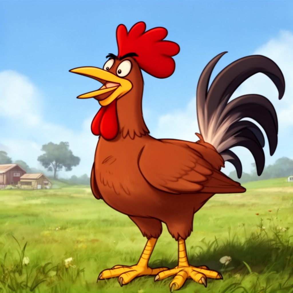 AI-generated illustration of Foghorn Leghorn