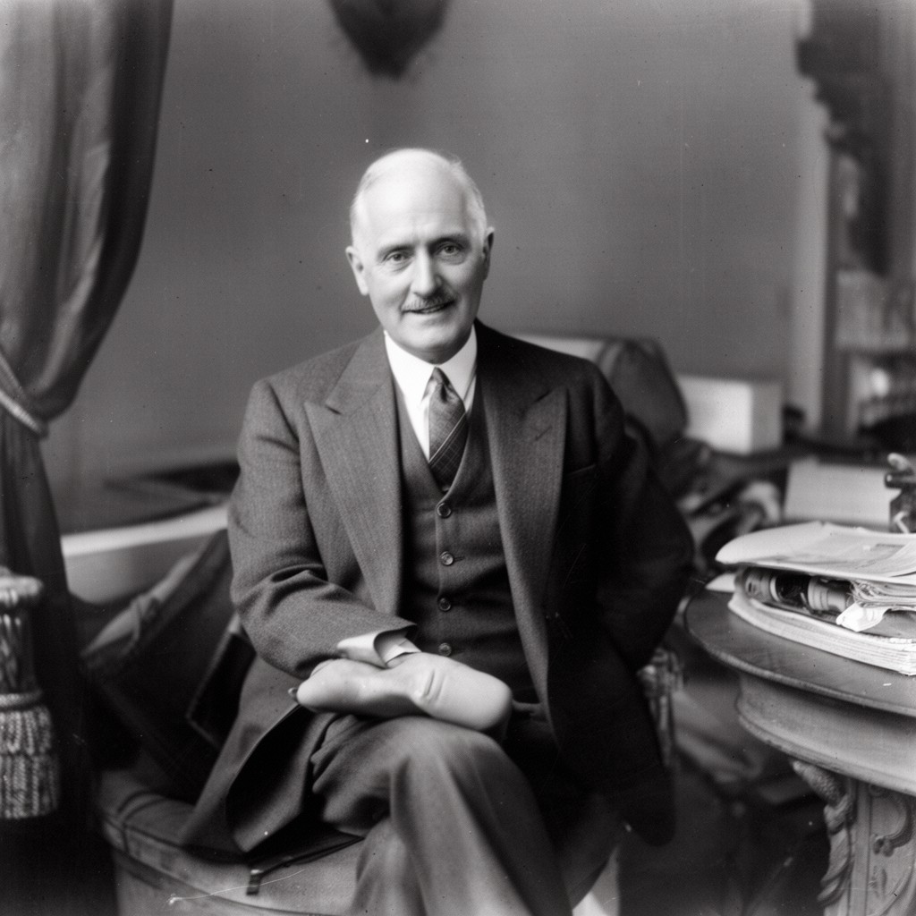 AI-generated illustration of William Maxwell Aitken