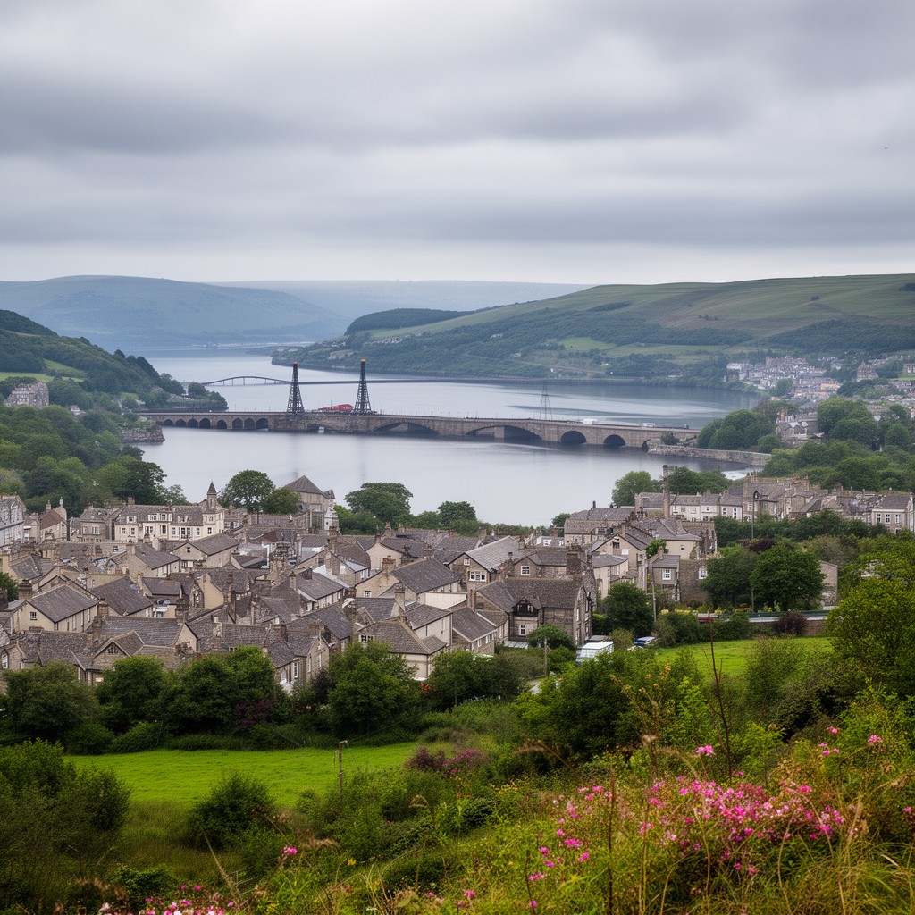 AI-generated illustration of Newport-on-Tay