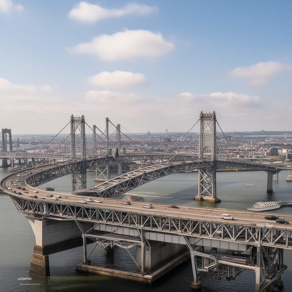 AI-generated illustration of Outerbridge Crossing