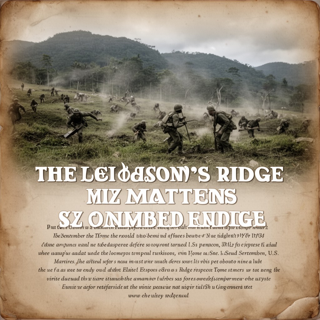 AI-generated illustration of Battle of Edson's Ridge