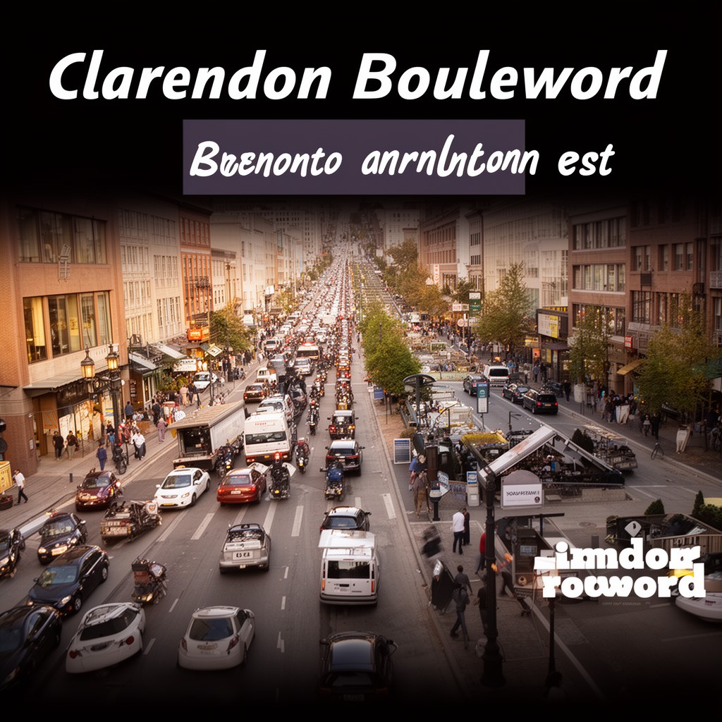 AI-generated illustration of Clarendon Boulevard