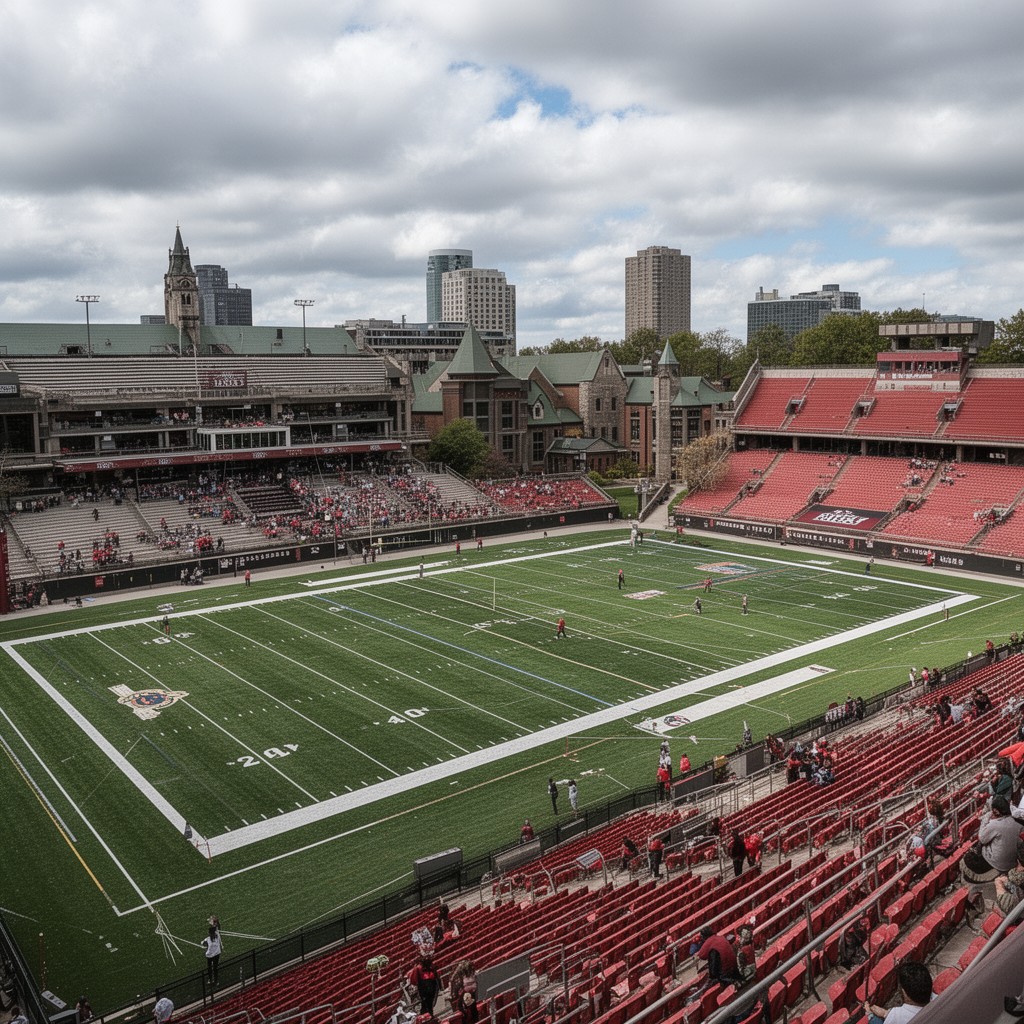 AI-generated illustration of Varsity Stadium